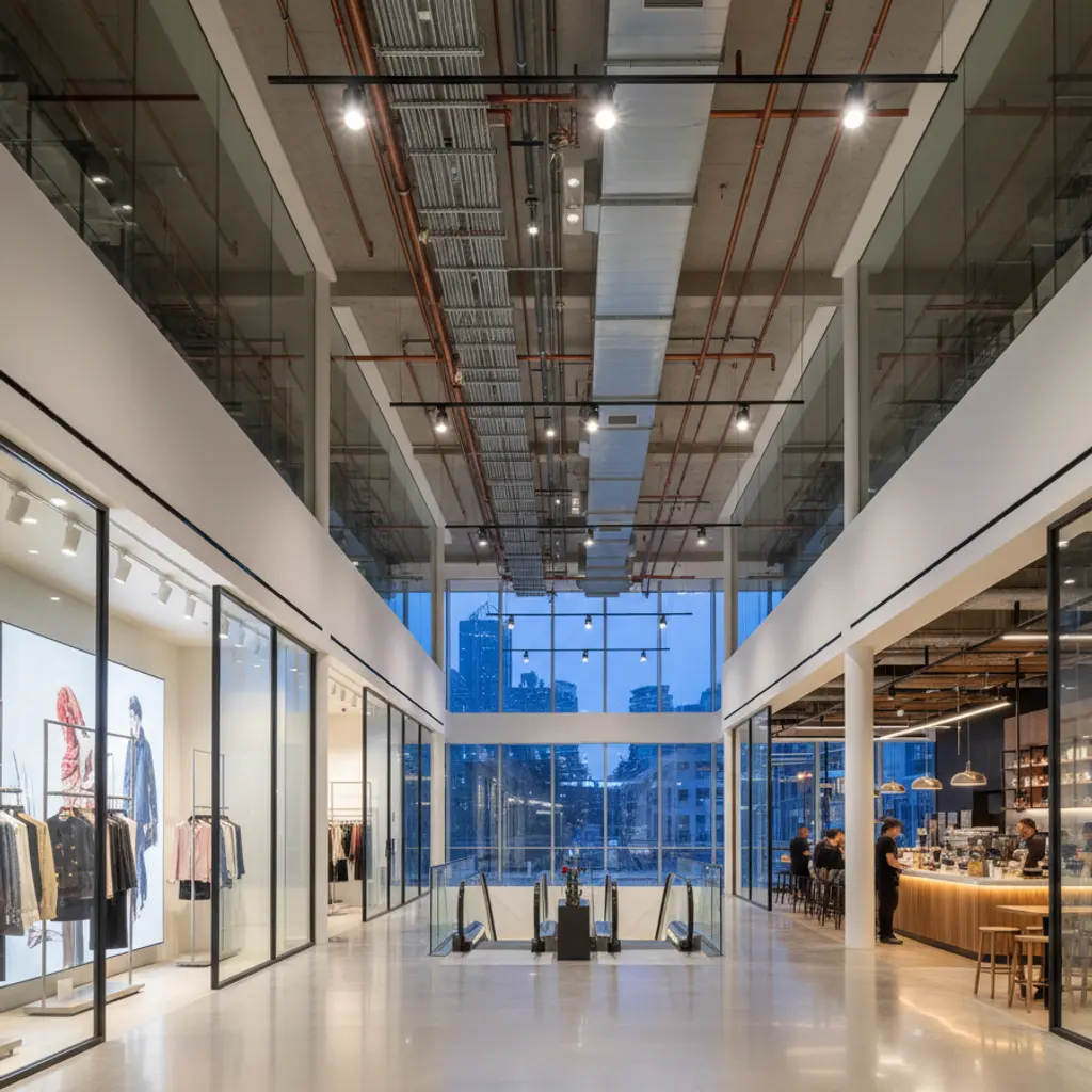 Commercial & retail spaces, project by VJN